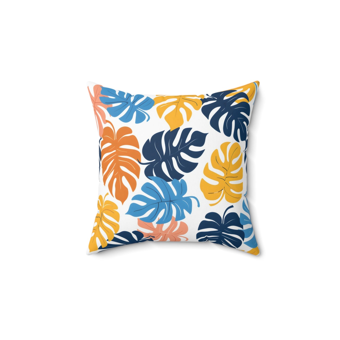 Sunset Horizon Leaf - Square Throw Pillow