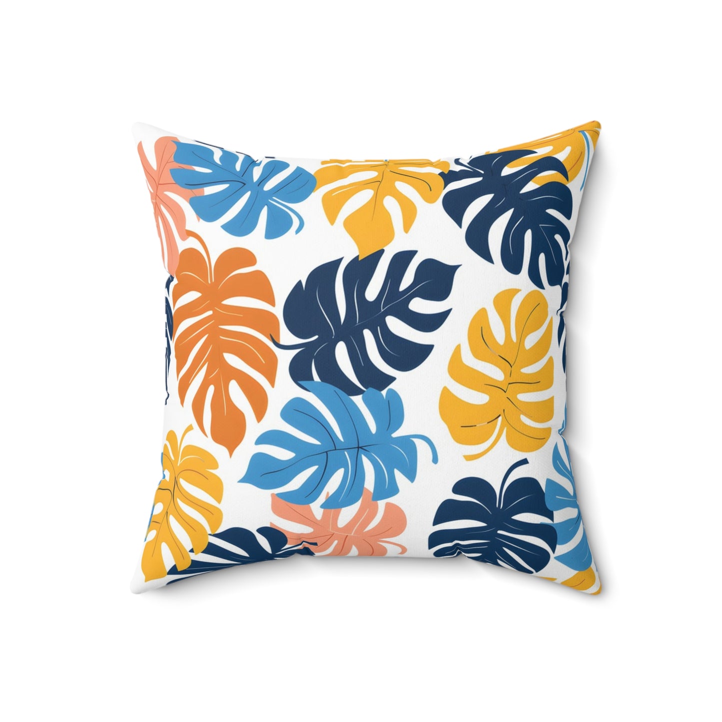 Sunset Horizon Leaf - Square Throw Pillow