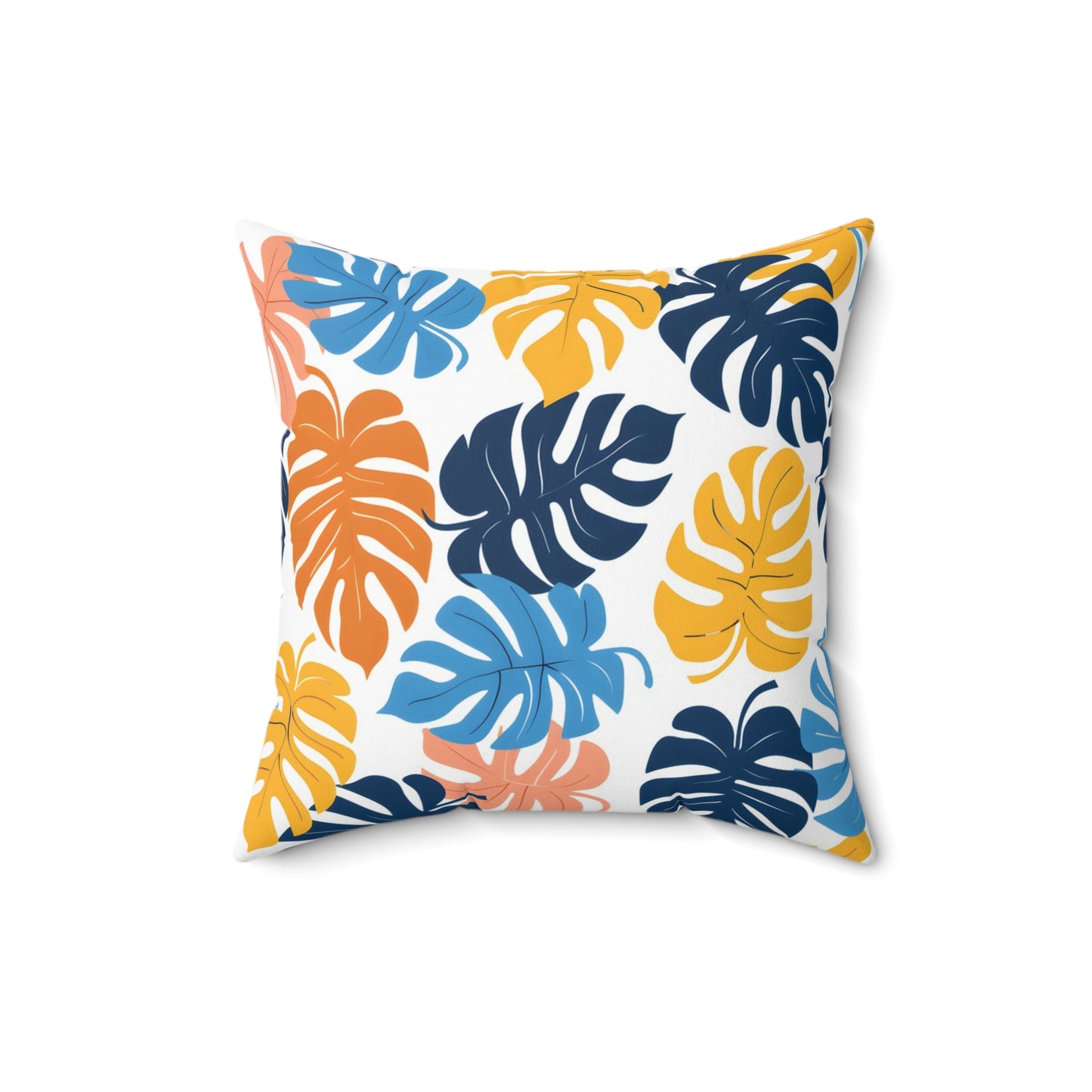 Sunset Horizon Leaf - Square Throw Pillow