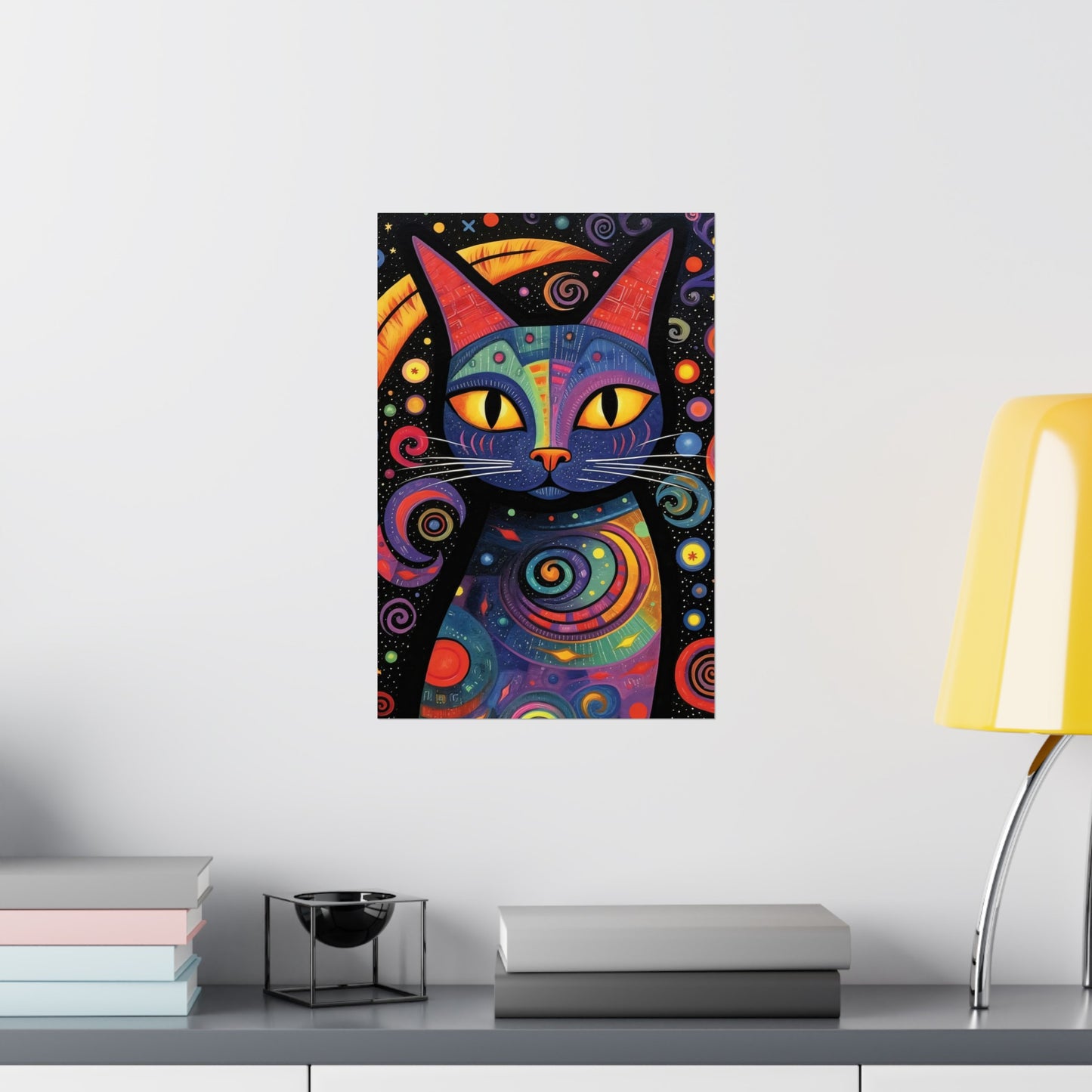 Feline Fantasia - Modern Wall Art (Unframed)