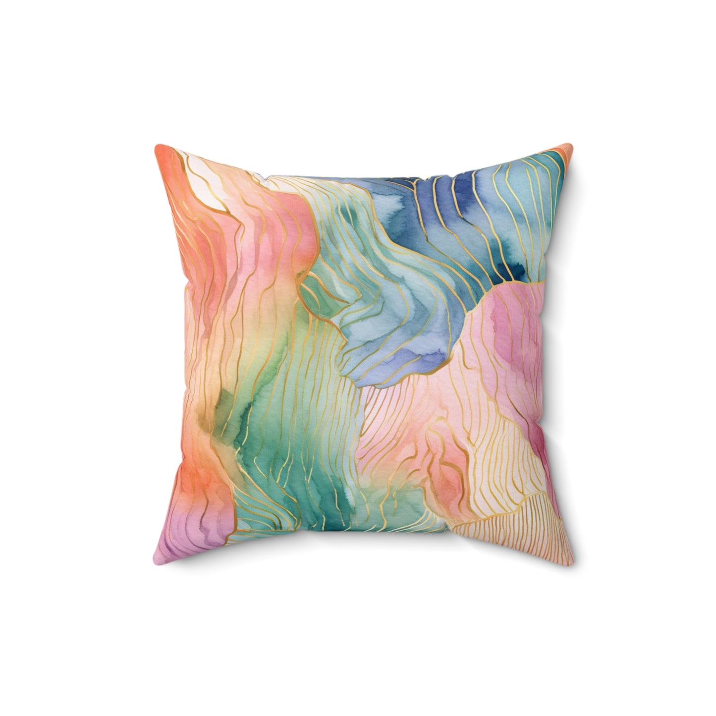 Lochinvar Dreams - Watercolor Square Pillow