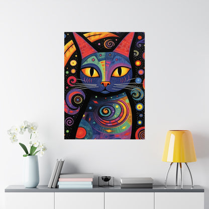 Feline Fantasia - Modern Wall Art (Unframed)