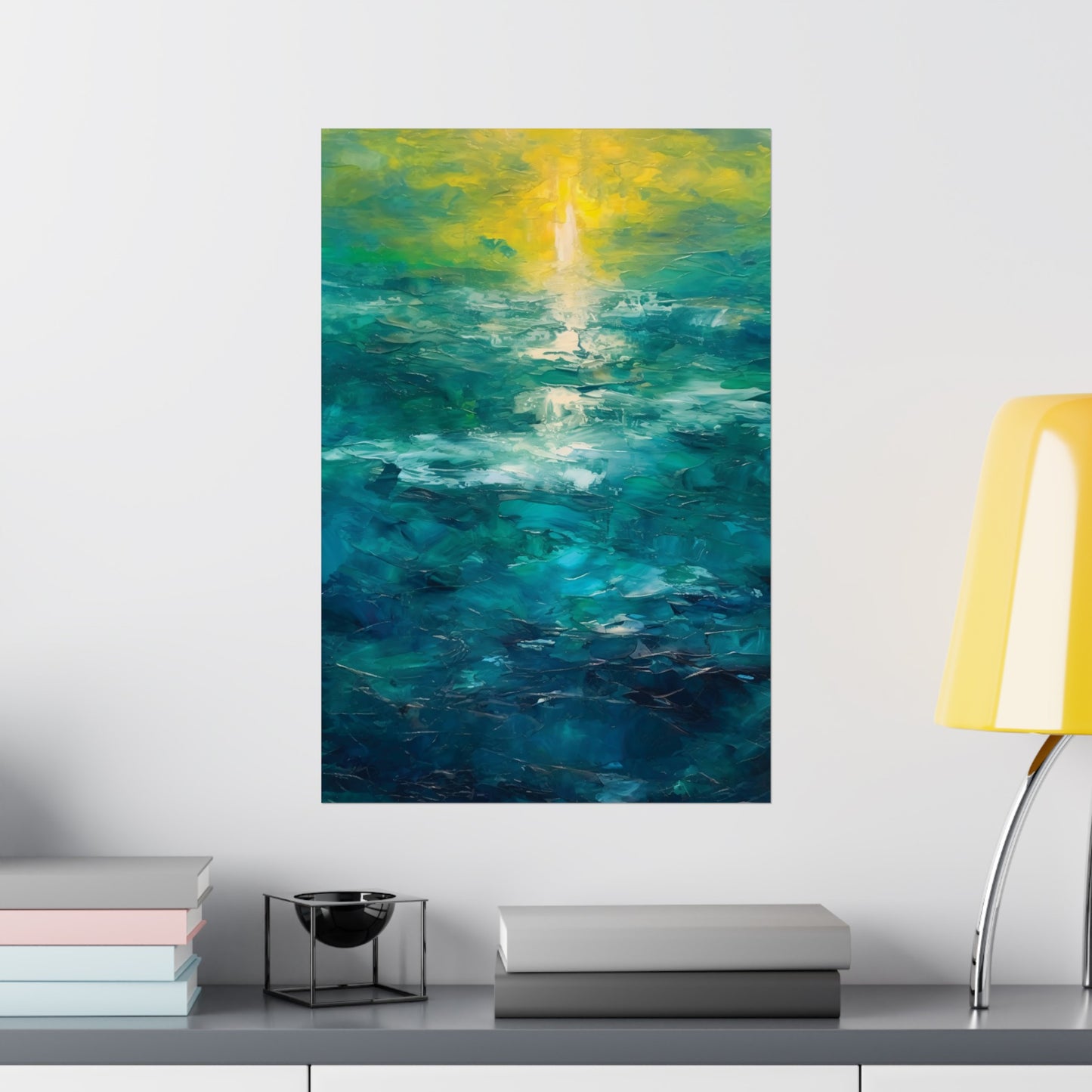 Azure Seascape - Modern Wall Art (Unframed)