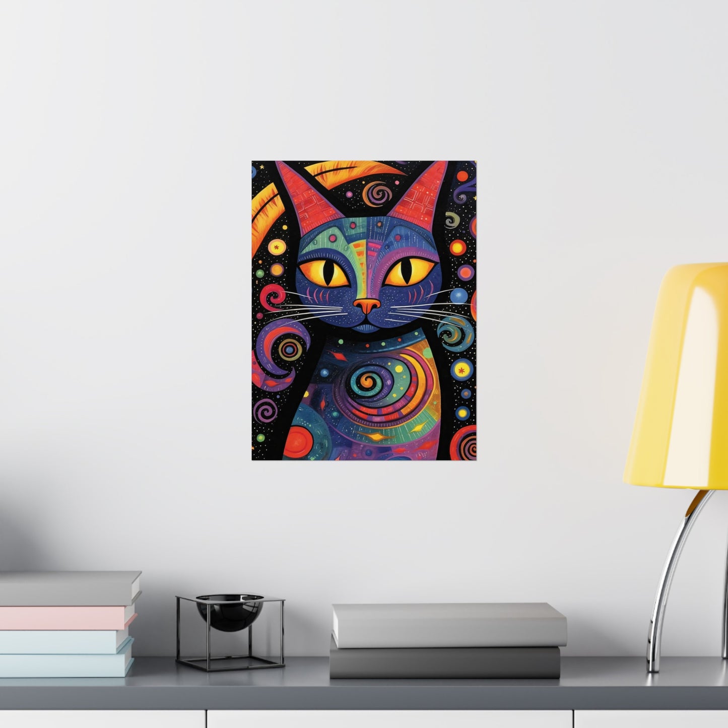 Feline Fantasia - Modern Wall Art (Unframed)