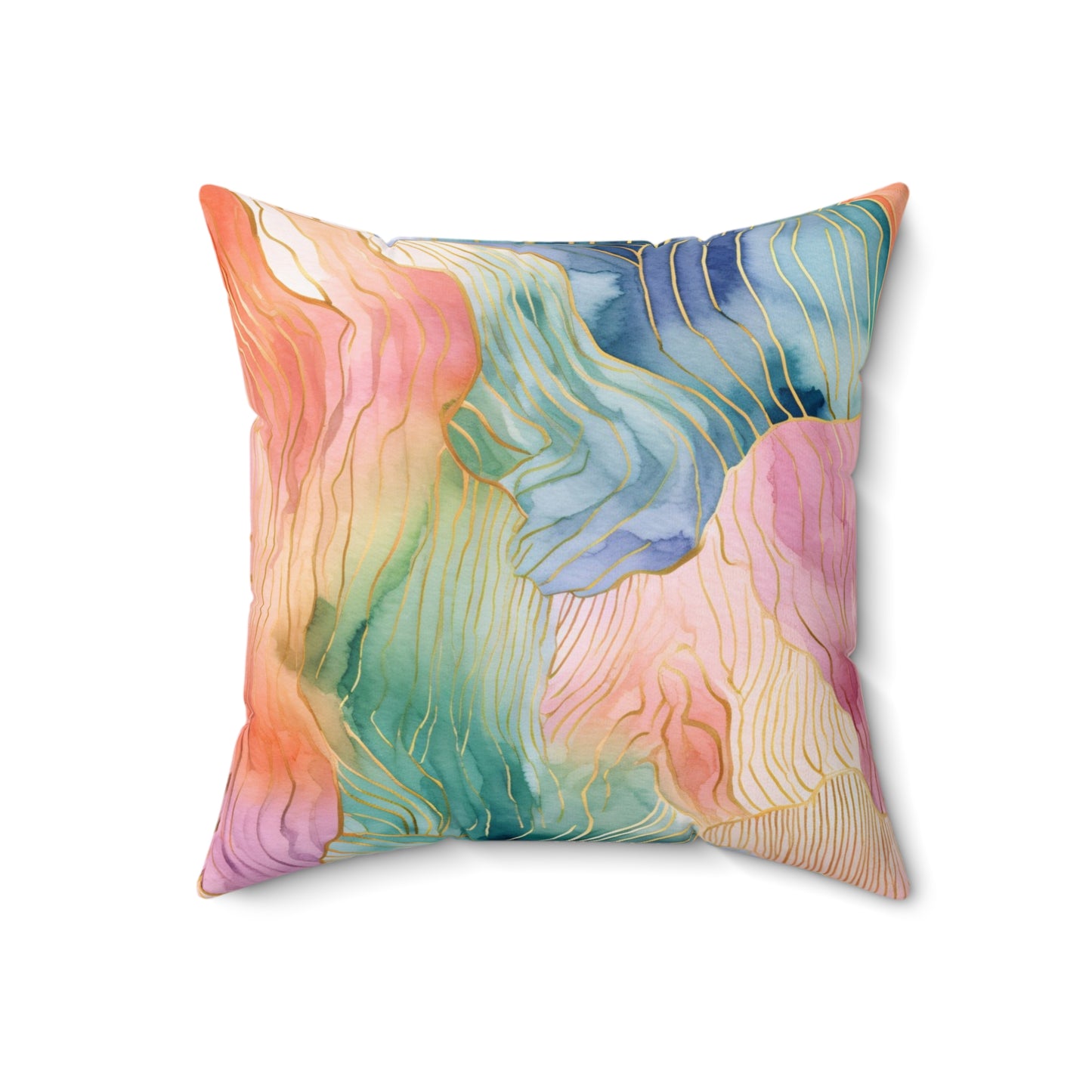 Lochinvar Dreams - Watercolor Square Pillow