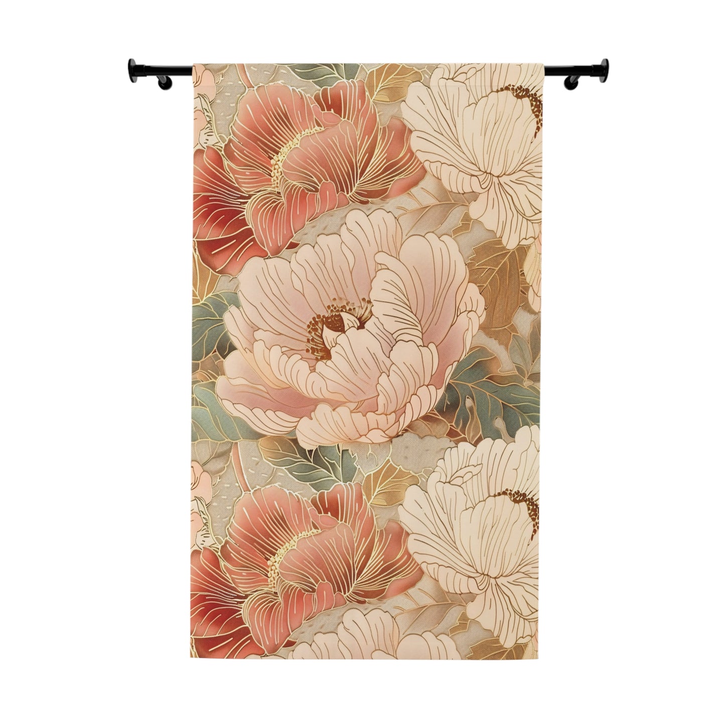 Bloomed Elegance - Japanese Window Curtain