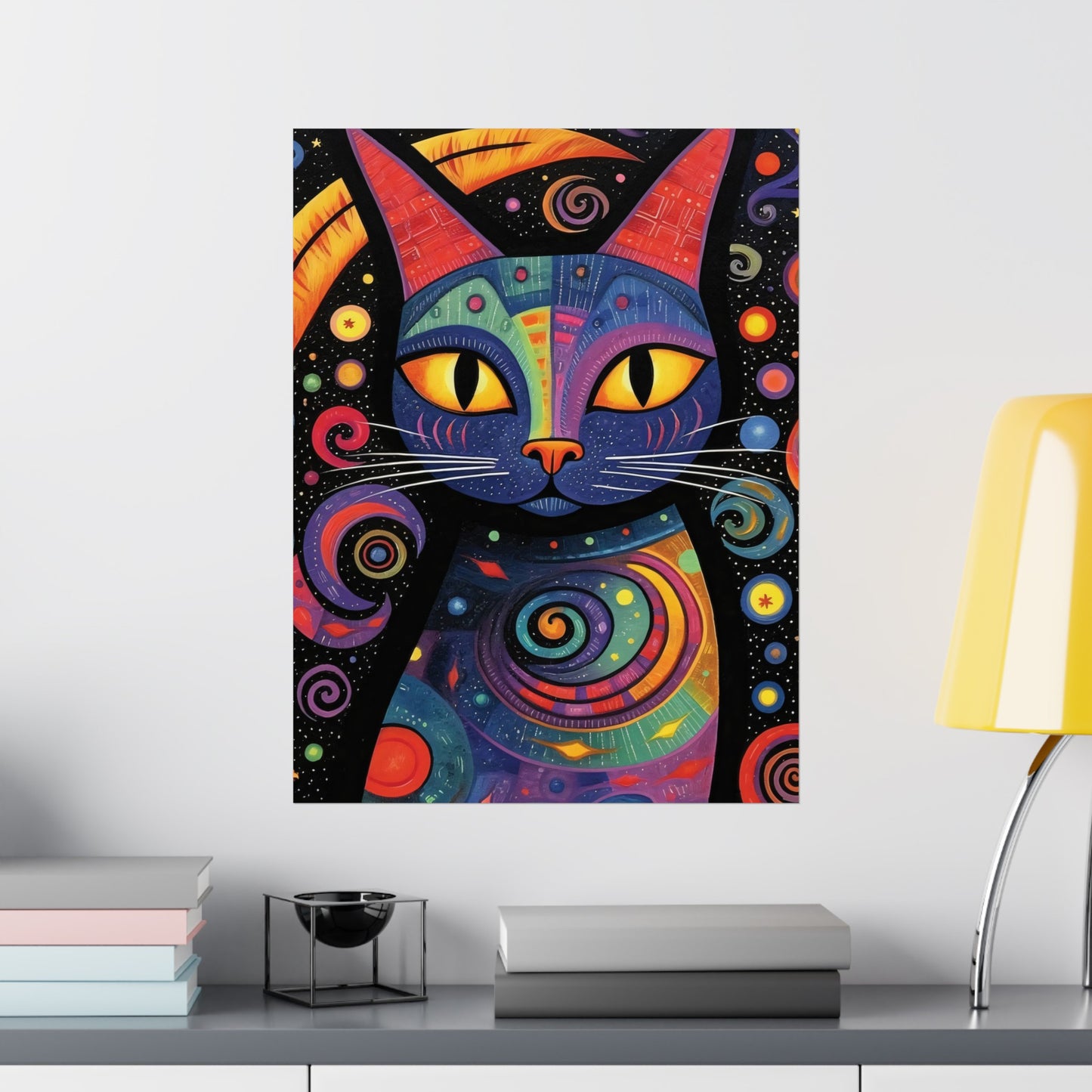 Feline Fantasia - Modern Wall Art (Unframed)