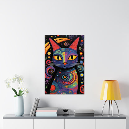 Feline Fantasia - Modern Wall Art (Unframed)