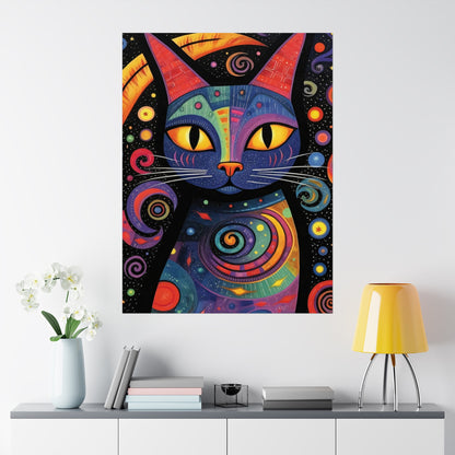 Feline Fantasia - Modern Wall Art (Unframed)