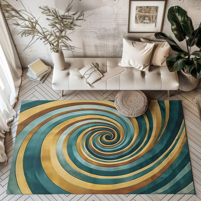 Whimsical Teal Escape - Area Rug