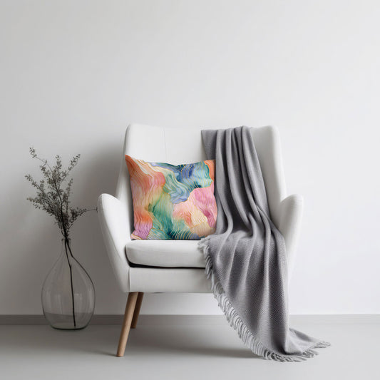 Lochinvar Dreams - Watercolor Square Pillow